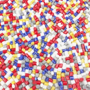 Mixed Color Plastic Granules