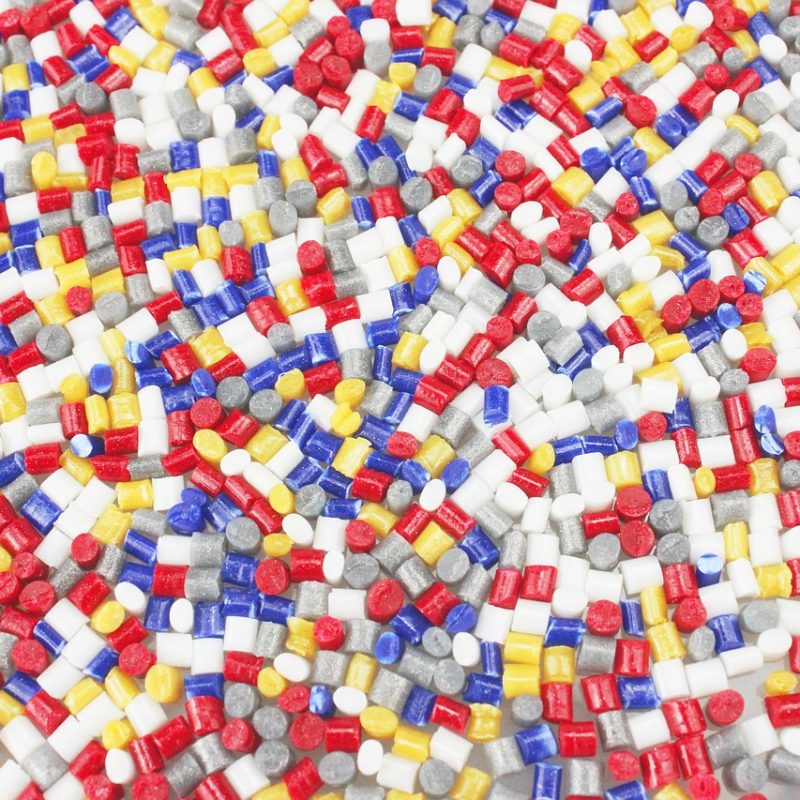 Mixed Color Plastic Granules